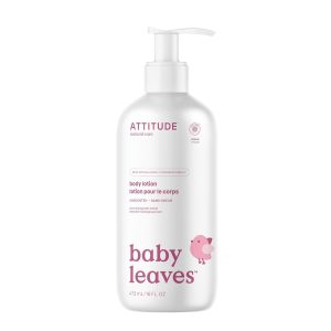 ATTITUDE Baby Lotion, EWG Verified Moisturizer, Dermatologically Tested Moisturizing Cream, Vegan and Cruelty-Free, Unscented, 16 Fl Oz - 1