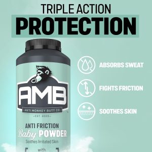 Anti Monkey Butt Baby Powder with Calamine – Talc-Free Diaper Rash & Anti-Chafing Relief – Cornstarch Formula for Itch & Moisture Protection – Hypoallergenic, HSA-FSA Eligible - 2