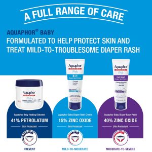 Aquaphor Baby Diaper Rash Cream, 3-in-1 Diaper Rash Relief, 3.5 Oz Tube, (Pack of 3) - 5