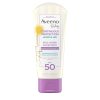 Aveeno Baby Continuous Protection Zinc Oxide Mineral Sunscreen Lotion for Sensitive Skin, Broad Spectrum SPF 50, Tear-Free, Sweat- & Water-Resistant, Paraben-Free, Travel-Size, 3 fl. oz - 1