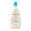 Aveeno Baby Daily Moisture Body Lotion for Sensitive Skin, Hypoallergenic Moisturizing Baby Lotion with Nourishing Oatmeal to Deeply Moisturize Baby's Skin, Fragrance-Free, 18 fl. oz - 1