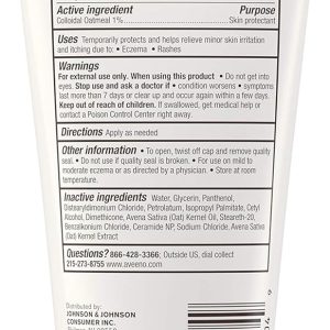Aveeno Baby Eczema Therapy Moisturizing Cream, Natural Colloidal Oatmeal & Vitamin B5, Baby Cream for Dry, Itchy, Irritated Skin, Paraben & Steroid-Free, 7.3 oz - 8