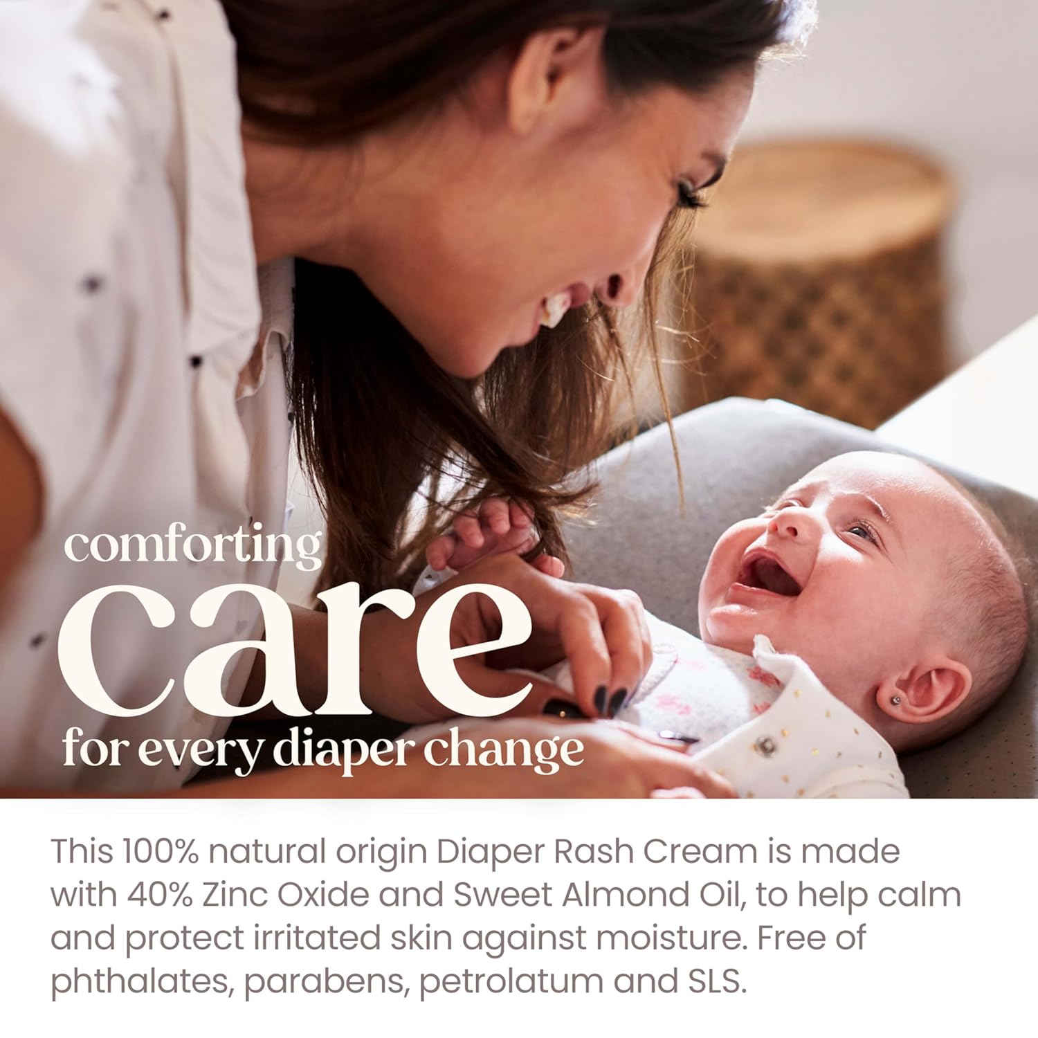 Burt's Bees Baby Diaper Rash Ointment, Maximum Strength, 40% Zinc Oxide, 100% Natural Origin, Pediatrician Tested, Net Weight 3 Ounces , Pack of 2 - 4