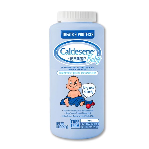 Caldesene Cornstarch Baby Powder with Zinc Oxide, Talc-Free Baby Powder, 5 Oz - 1
