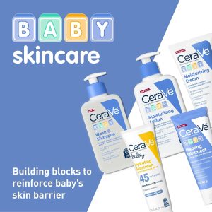 CeraVe Baby Cream, Gentle Moisturizing Cream with Ceramides, Fragrance, Paraben, Dye & Phthalates Free, Rich & Non-Greasy Feel, Gentle Baby Skin Care, 8 Ounce - 6
