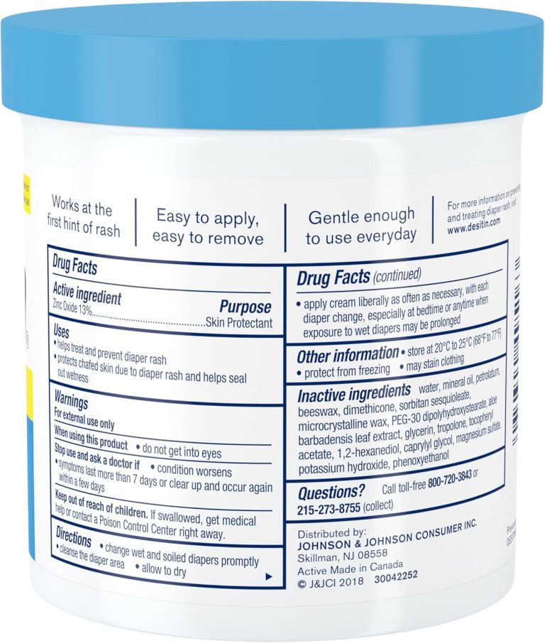 Desitin Daily Defense Baby Diaper Rash Cream with 13% Zinc Oxide, Barrier Cream to Treat, Relieve & Prevent Diaper Rash, Hypoallergenic, Dye-, Phthalate- & Paraben-Free, 16 oz