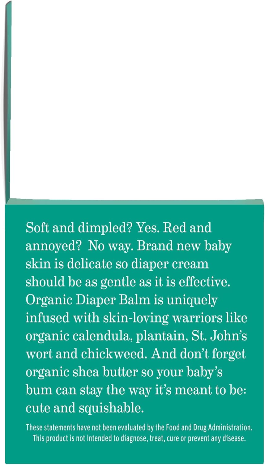 Earth Mama Organic Diaper Balm 2-Ounce - Diaper Cream for Baby - EWG Verified, Petroleum & Artificial Fragrance-Free with Calendula for Sensitive Skin - 10