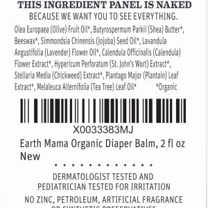 Earth Mama Organic Diaper Balm 2-Ounce - Diaper Cream for Baby - EWG Verified, Petroleum & Artificial Fragrance-Free with Calendula for Sensitive Skin - 9