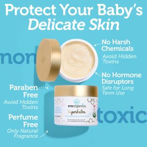 Era Organics Healing Ointment for Babies - USDA Certified Organic Natural Moisturizer Gentle on Sensitive Skin Prone To Baby Eczema, Cradle Cap, Rashes, Hives and More - 4