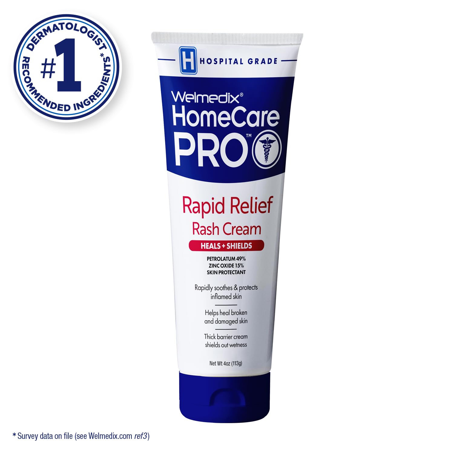 HomeCare PRO Rapid Relief Adult Diaper Rash Cream – Extra Thick, Moisturizing Barrier Cream for Incontinence and Healing-Zinc Oxide - 2