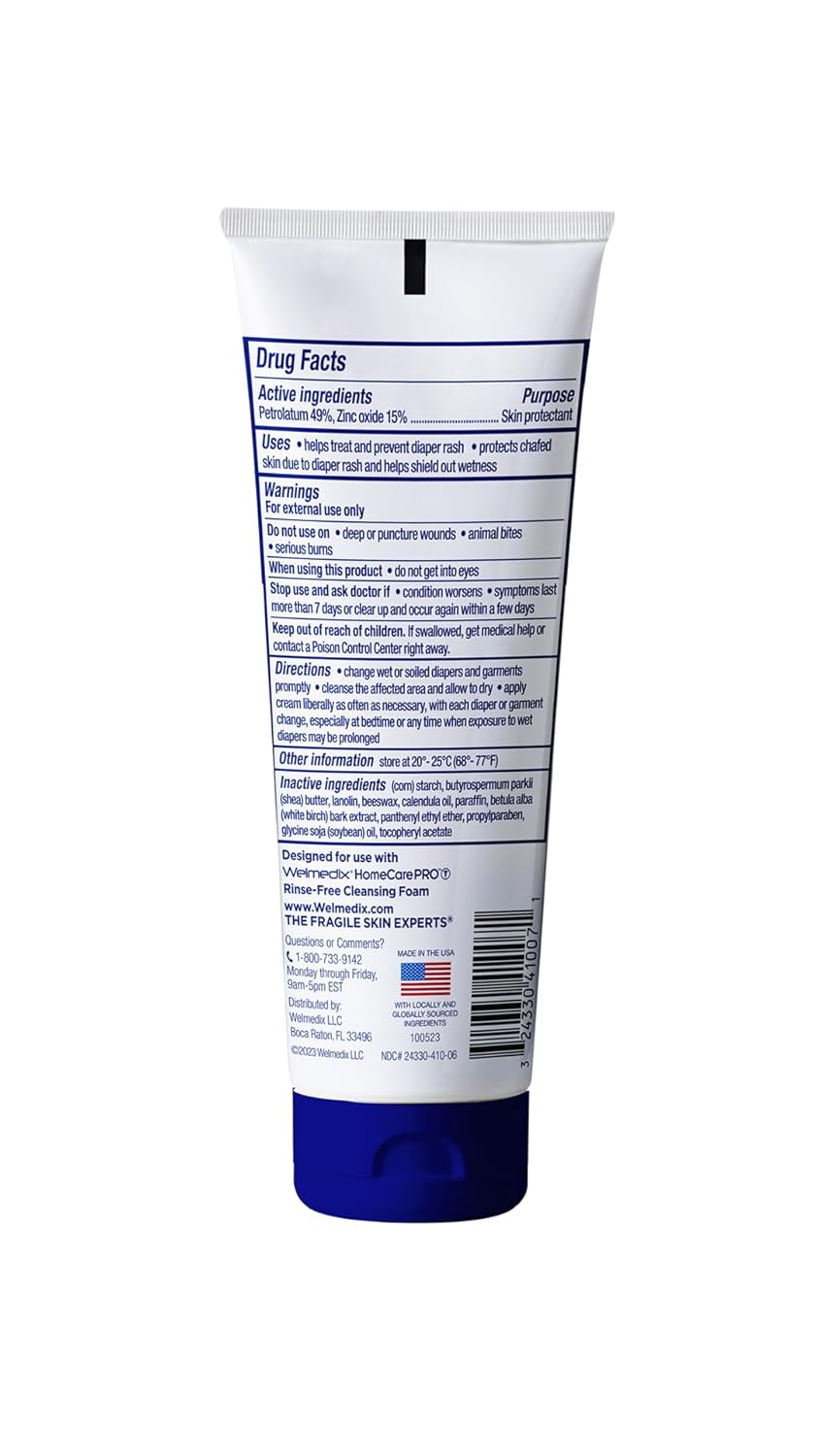 HomeCare PRO Rapid Relief Adult Diaper Rash Cream – Extra Thick, Moisturizing Barrier Cream for Incontinence and Healing-Zinc Oxide - 4