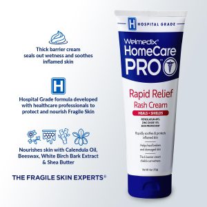 HomeCare PRO Rapid Relief Adult Diaper Rash Cream – Extra Thick, Moisturizing Barrier Cream for Incontinence and Healing-Zinc Oxide - 5