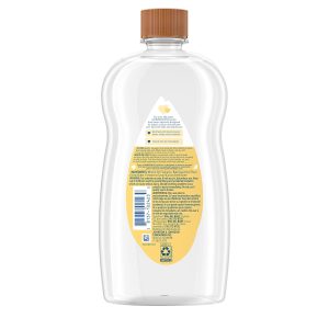 Johnson's Baby Oil, Mineral Oil Enriched with Shea & Cocoa Butter to Prevent Moisture Loss, Hypoallergenic, 20 fl. oz - 2