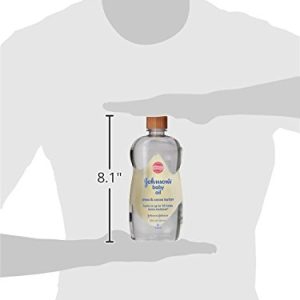 Johnson's Baby Oil, Mineral Oil Enriched with Shea & Cocoa Butter to Prevent Moisture Loss, Hypoallergenic, 20 fl. oz - 9