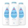 Johnson's Baby Powder with Naturally Derived Cornstarch, Aloe & Vitamin E for Delicate Skin, Hypoallergenic, Free of Parabens, Phthalates & Dyes for Gentle Baby Skin Care, 22 oz, 3 Pack - 1