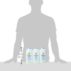 Johnson's Baby Powder with Naturally Derived Cornstarch, Aloe & Vitamin E for Delicate Skin, Hypoallergenic, Free of Parabens, Phthalates & Dyes for Gentle Baby Skin Care, 22 oz, 3 Pack - 11