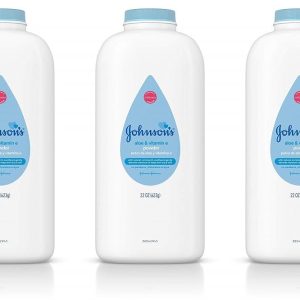 Johnson's Baby Powder with Naturally Derived Cornstarch, Aloe & Vitamin E for Delicate Skin, Hypoallergenic, Free of Parabens, Phthalates & Dyes for Gentle Baby Skin Care, 22 oz, 3 Pack - 2