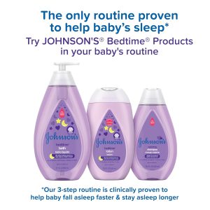 Johnson's Moisturizing Bedtime Baby Lotion with Coconut Oil & NaturalCalm Aromas to Help Relax Baby, Hypoallergenic & Free of Parabens, Phthalates & Dyes, Mild Baby Skin Care, 27.1 fl. oz - 6