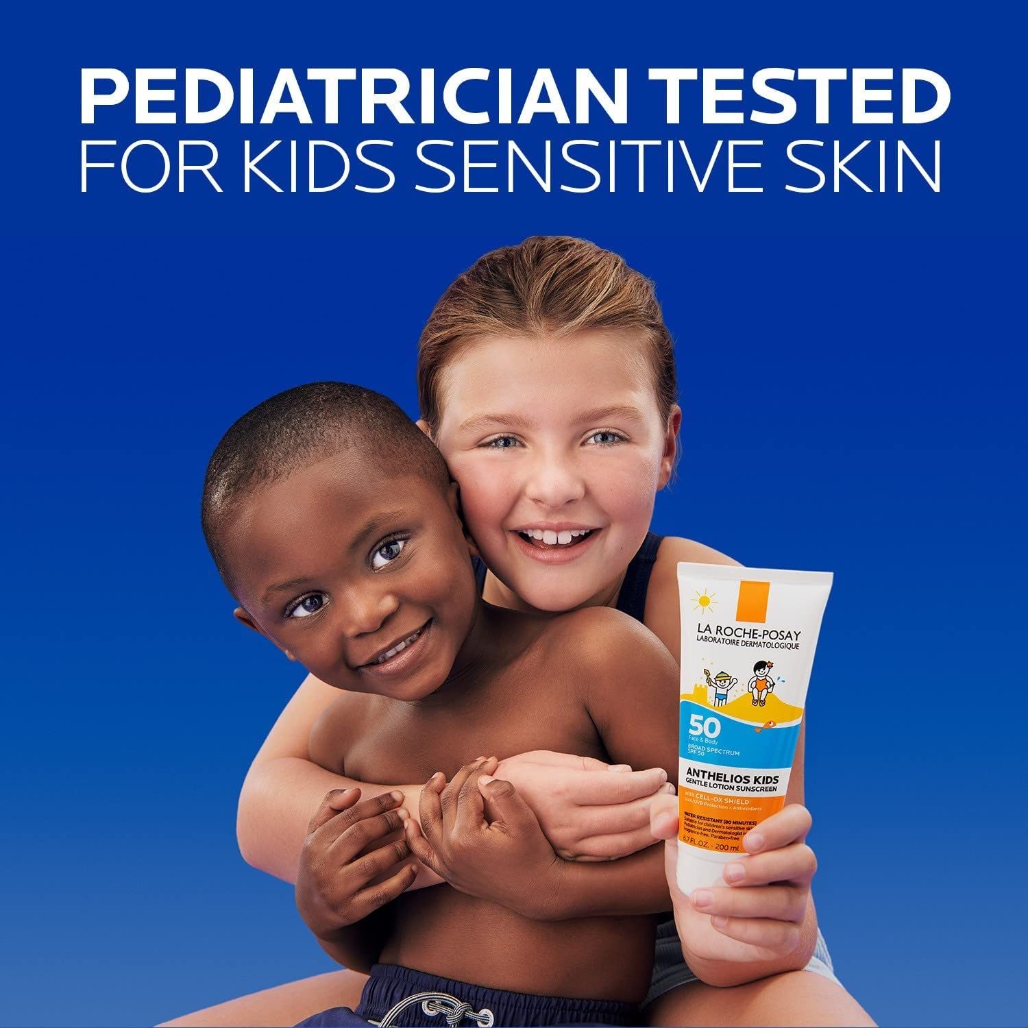 La Roche-Posay Anthelios Kids Gentle Lotion Sunscreen SPF 50, Broad Spectrum SPF + Antioxidants, Sunscreen For Kids, Octinoxate & Oxybenzone-Free, Pediatrician Tested, Non Comedogenic, Oil Free - 3
