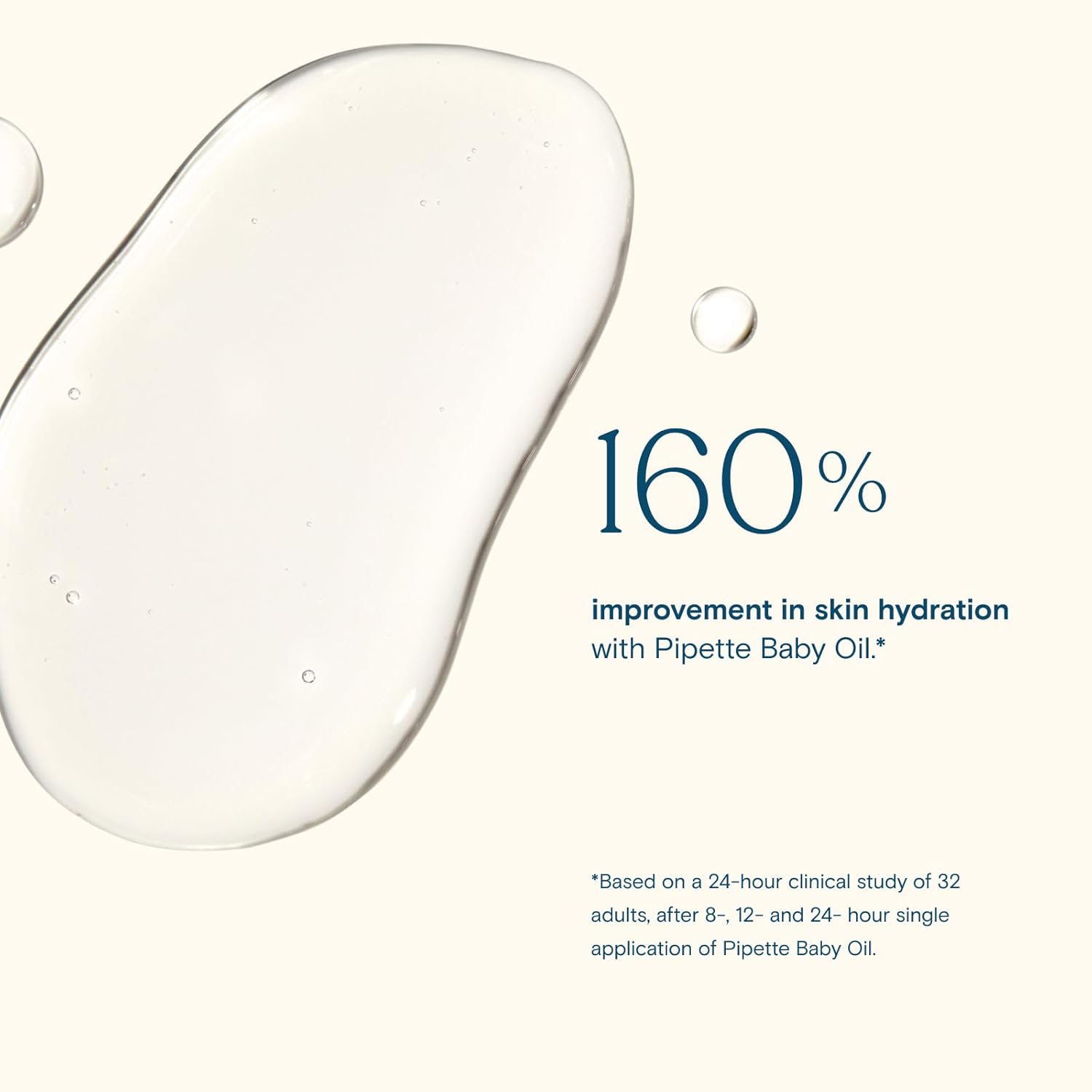 Pipette Baby Oil - Nurture, Moisturize Baby Skin, Vitamin E, Sensitive, Dry Skin, Fragrance Free with Renewable Plant-Derived Squalane, 4.5 fl oz - 5