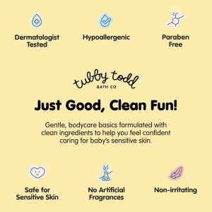 TUBBY TODD All Over Ointment - Baby Eczema Cream - Everyday Multi-Purpose Baby Skin Relief Cream - Sensitive Skin, Dry Skin & Irritation - Steroid & Gluten Free - Fragrance Free, 2 Pack 3.5oz & 8oz - 8