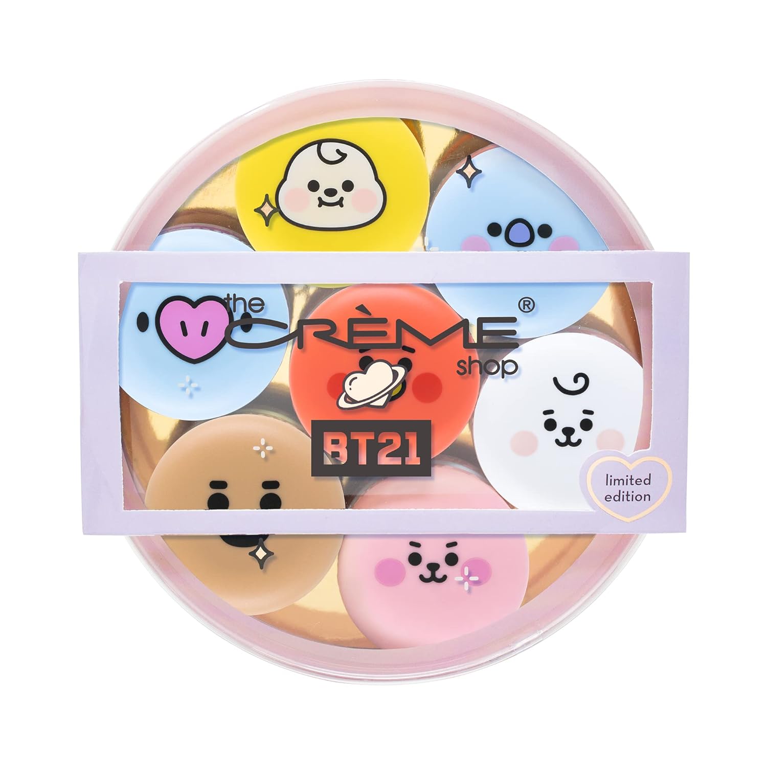 The Crème Shop - BT21 Baby Macaron Lip Balm Complete Collection (Set of 7) - 1