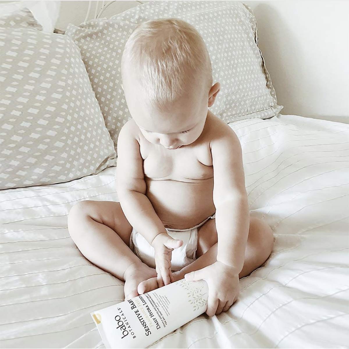 BABO Botanicals Sensitive Baby Fragrance-Free Daily Hydrating Baby Lotion - Shea Butter & Jojoba Oil - for Body & face - for Babies, Kids & Adults with Sensitive Skin - EWG Verified - Vegan - 9