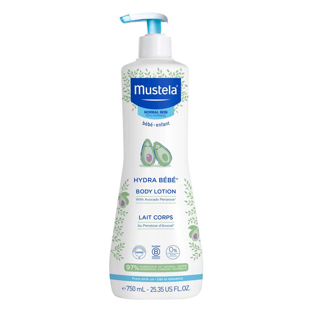 Mustela Hydra Bebe Body Lotion - Daily Moisturizing Baby Lotion with Natural Avocado, Jojoba & Sunflower Oil – Various Sizes - 1