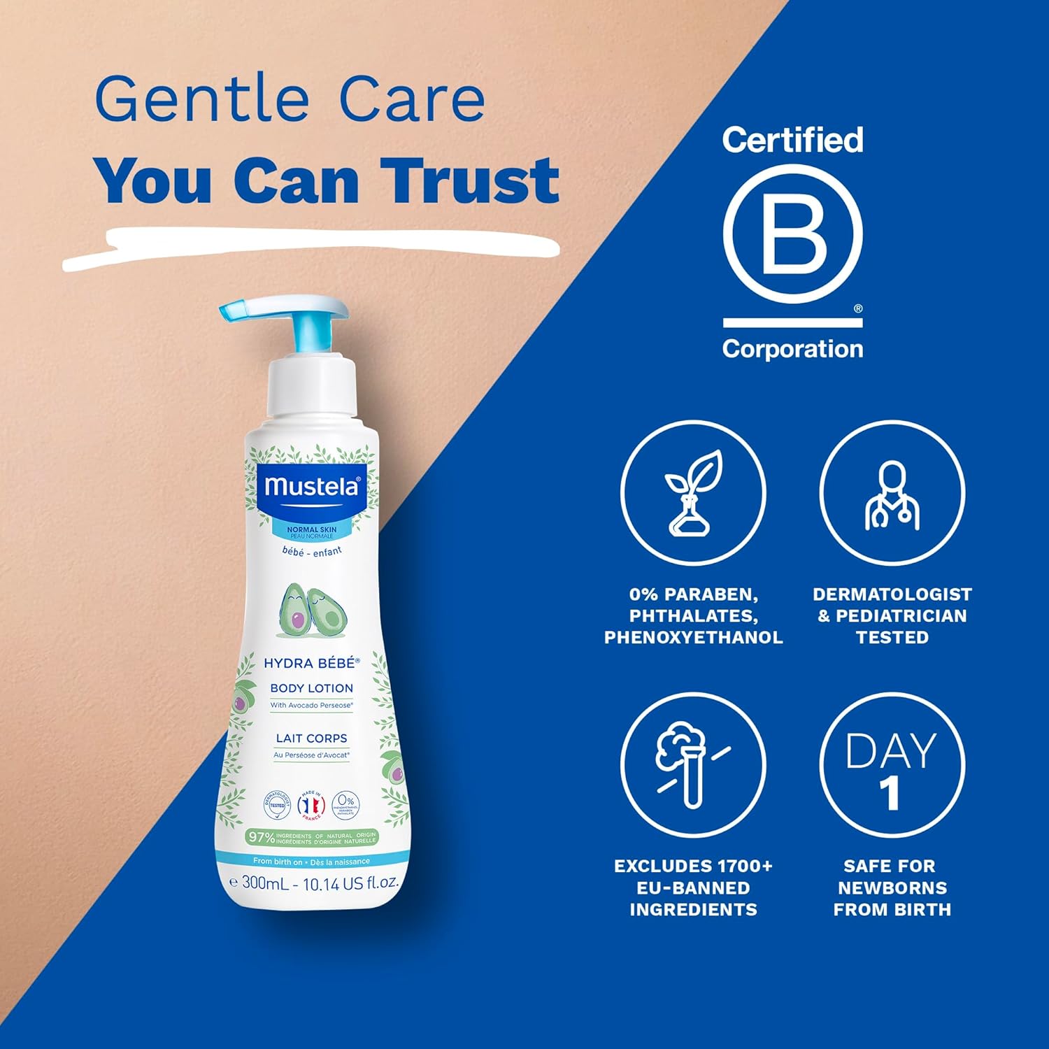 Mustela Hydra Bebe Body Lotion - Daily Moisturizing Baby Lotion with Natural Avocado, Jojoba & Sunflower Oil – Various Sizes - 6