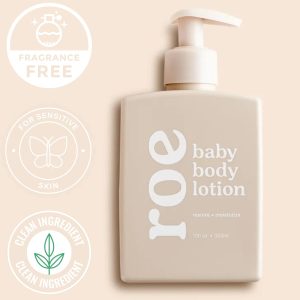 Roe Wellness- Baby Lotion Moisturizer Fragrance-Free - Great For Sensitive Skin Lightweight Moisturizing Lotion - For Babies, Infants, Kids and More - 5