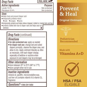 A+D Original Diaper Rash Ointment, 1 Pound Jar Pack of 2 - 2