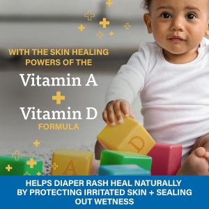 A+D Treat + Heal Zinc Oxide Diaper Rash Cream 16 oz Jar - Soothes & Treats Diaper Rash - Zinc Oxide 10% Dimethicone 1% - Easy Spreading Cream for Baby - Fast Acting - 3