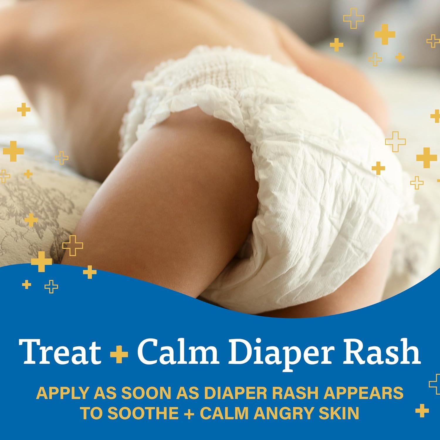 A+D Treat + Heal Zinc Oxide Diaper Rash Cream 16 oz Jar - Soothes & Treats Diaper Rash - Zinc Oxide 10% Dimethicone 1% - Easy Spreading Cream for Baby - Fast Acting - 4
