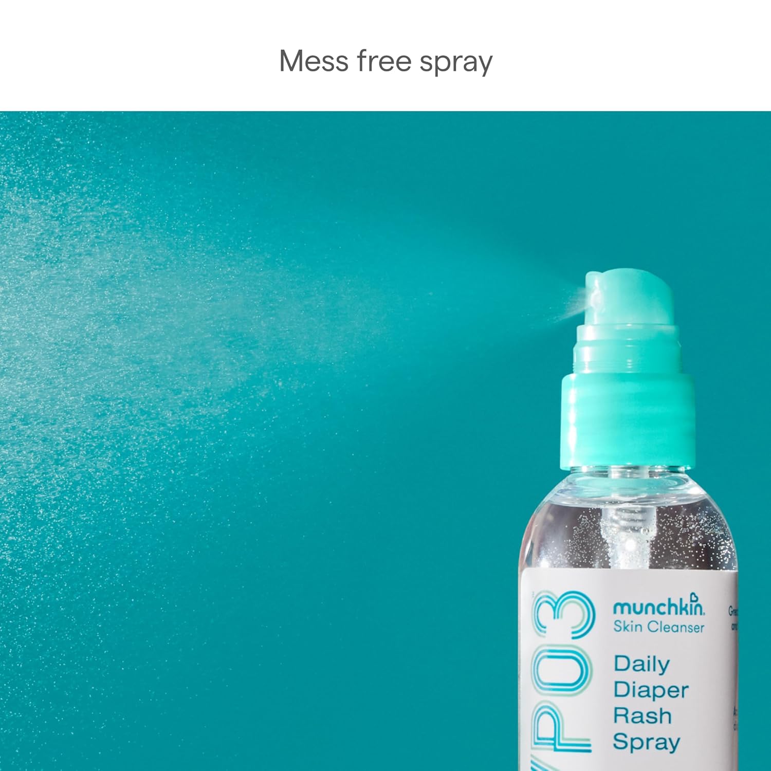 Munchkin HYP03 Diaper Rash Hypochlorous Acid Spray for Face and Body, FSA Eligible, Removes Rash-Causing Germs, Helps Promote Healing, Gentle for Sensitive & Eczema-Prone Skin, 3.4 Ounce - 3