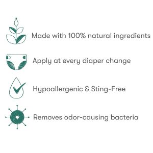 Munchkin HYP03 Diaper Rash Hypochlorous Acid Spray for Face and Body, FSA Eligible, Removes Rash-Causing Germs, Helps Promote Healing, Gentle for Sensitive & Eczema-Prone Skin, 3.4 Ounce - 4