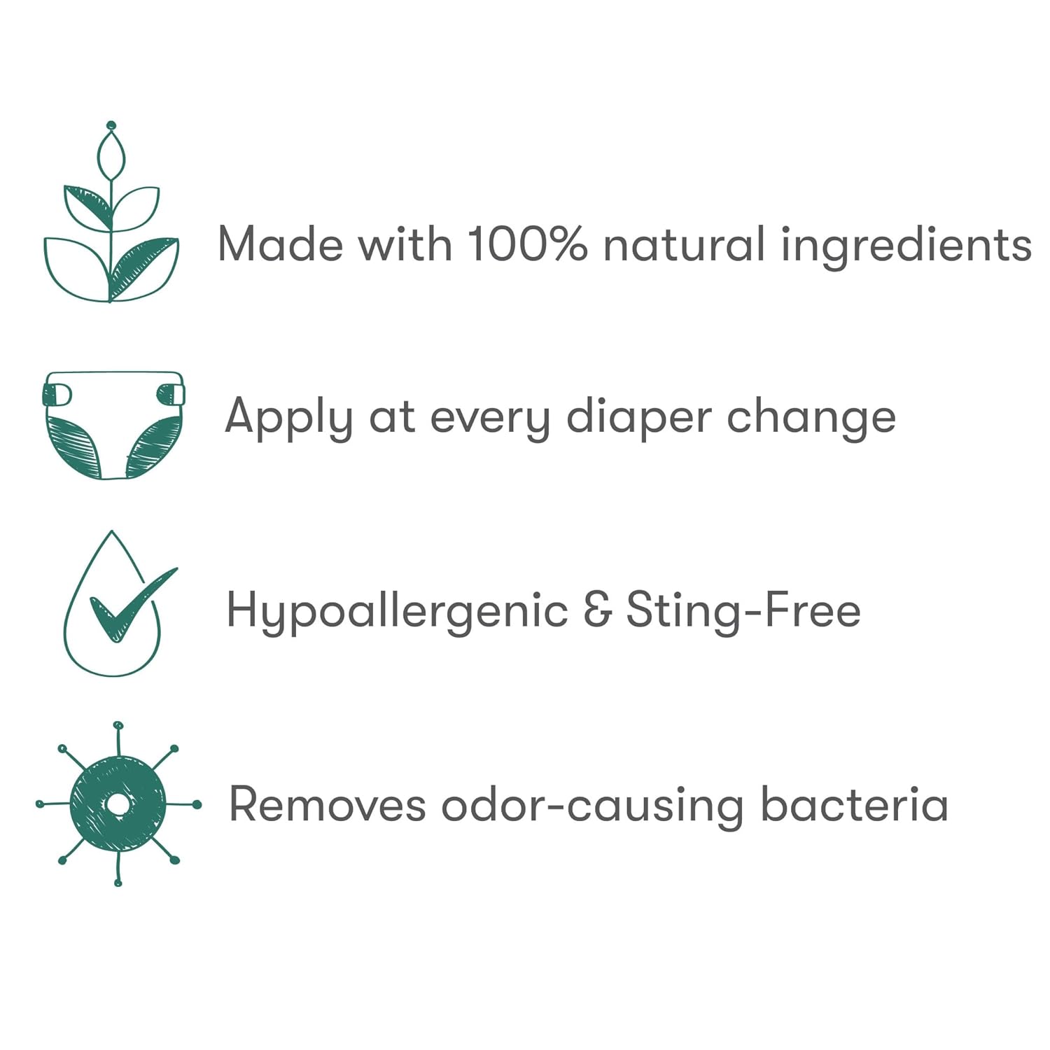 Munchkin HYP03 Diaper Rash Hypochlorous Acid Spray for Face and Body, FSA Eligible, Removes Rash-Causing Germs, Helps Promote Healing, Gentle for Sensitive & Eczema-Prone Skin, 3.4 Ounce - 4