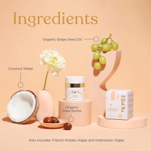 ELLAOLA 96 Hour Deep Moisturizing Baby Face Cream for Dry, Eczema Prone & Sensitive Skin - Daily Organic Face Lotion Nourishes & Hydrates, Fragrance Free - 1.7 fl. oz. - 6