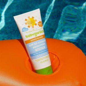 Babyganics SPF 50 Mineral Sunscreen Lotion, Sheer Blend, UVA UVB Protection, Octinoxate & Oxybenzone Free, Water Resistant, Fragrance Free, 3 oz - 9