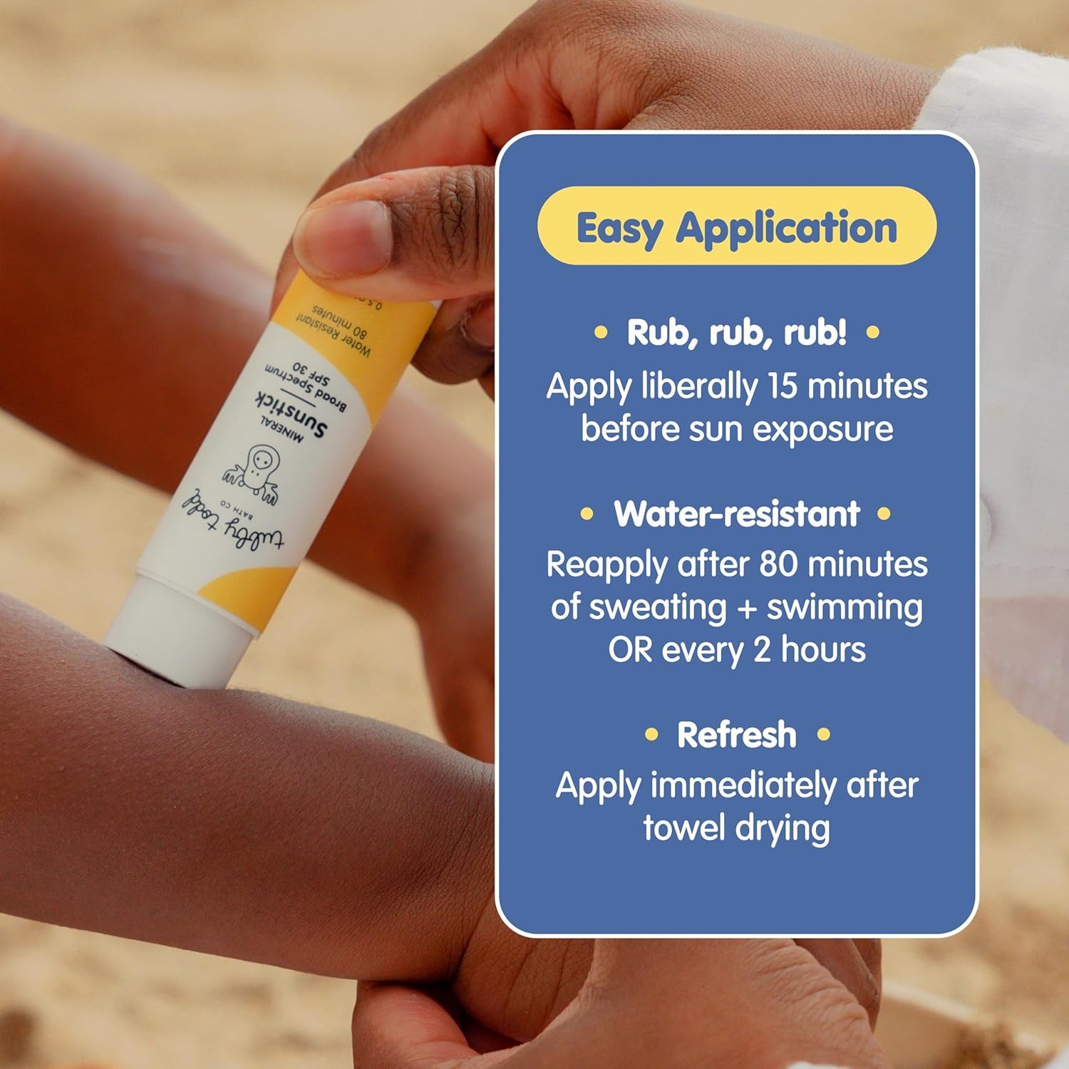 TUBBY TODD Mineral Sunstick - Broad Spectrum SPF 30 Sunscreen for Kids - Water-Resistant Stick Sunscreen for Body & Face - Safe for Sensitive Skin - 2 Pack, 0.5 oz - 5