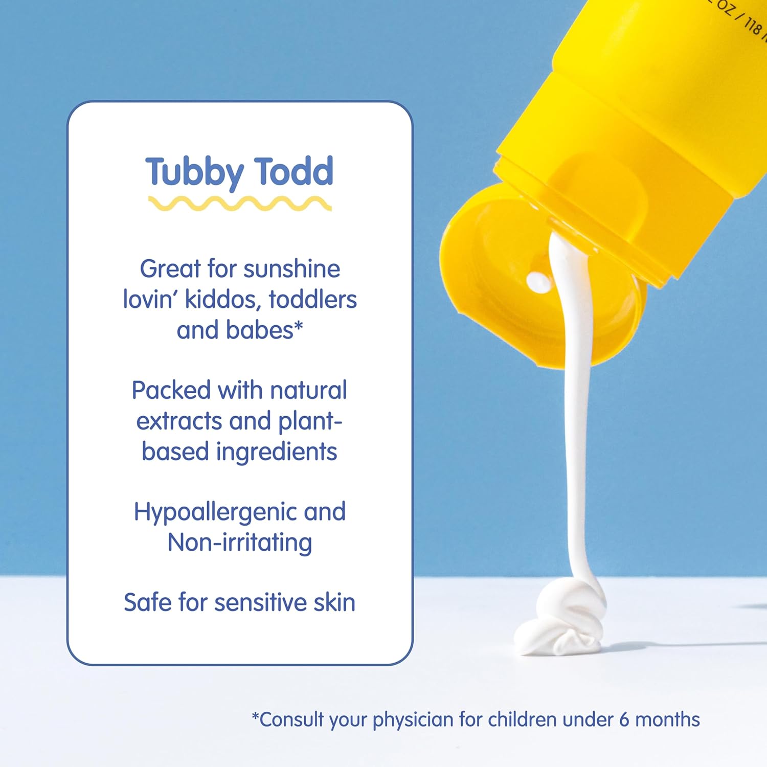 Tubby Todd Face and Body Mineral Protection Sunscreen Kit for Baby, Toddler and Kids - The Sun Bundle - Sunscreen Lotion 4 Fl Oz, Sunscreen Spray 6 Fl Oz and Sunstick 0.5 Oz - Fragrance-Free - 4