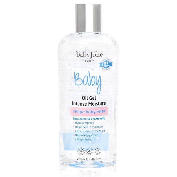 Baby Jolie Relaxing Baby Oil Gel with Shea Butter & Camomile Intensive Moisture 8Oz - 1