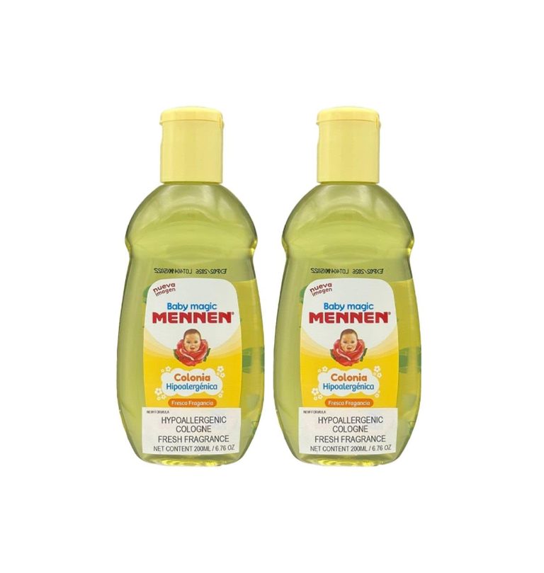 Baby Magic 2 Mennen Cologne 6.76 Fl Oz (2 Colonias Mennen Para Bebe 200 Ml)