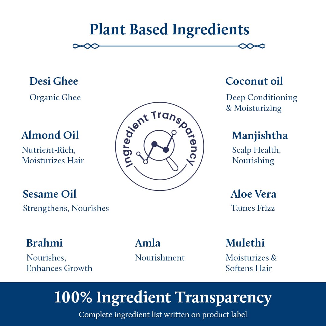 Blue Nectar Ayurvedic Baby Hair Oil with Coconut & Almond | Natural Herbal Kids Hair Oil for Soft, Gentle Scalp Care | Baby Care Essential (18 Herbs, 100 ml) - Image 4