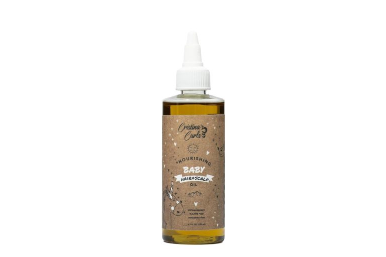 Cristina's Curls Nourishing Baby Hair & Scalp Oil – Lightweight Massage Oil To Loosen Dry Flakes And Seal Softness