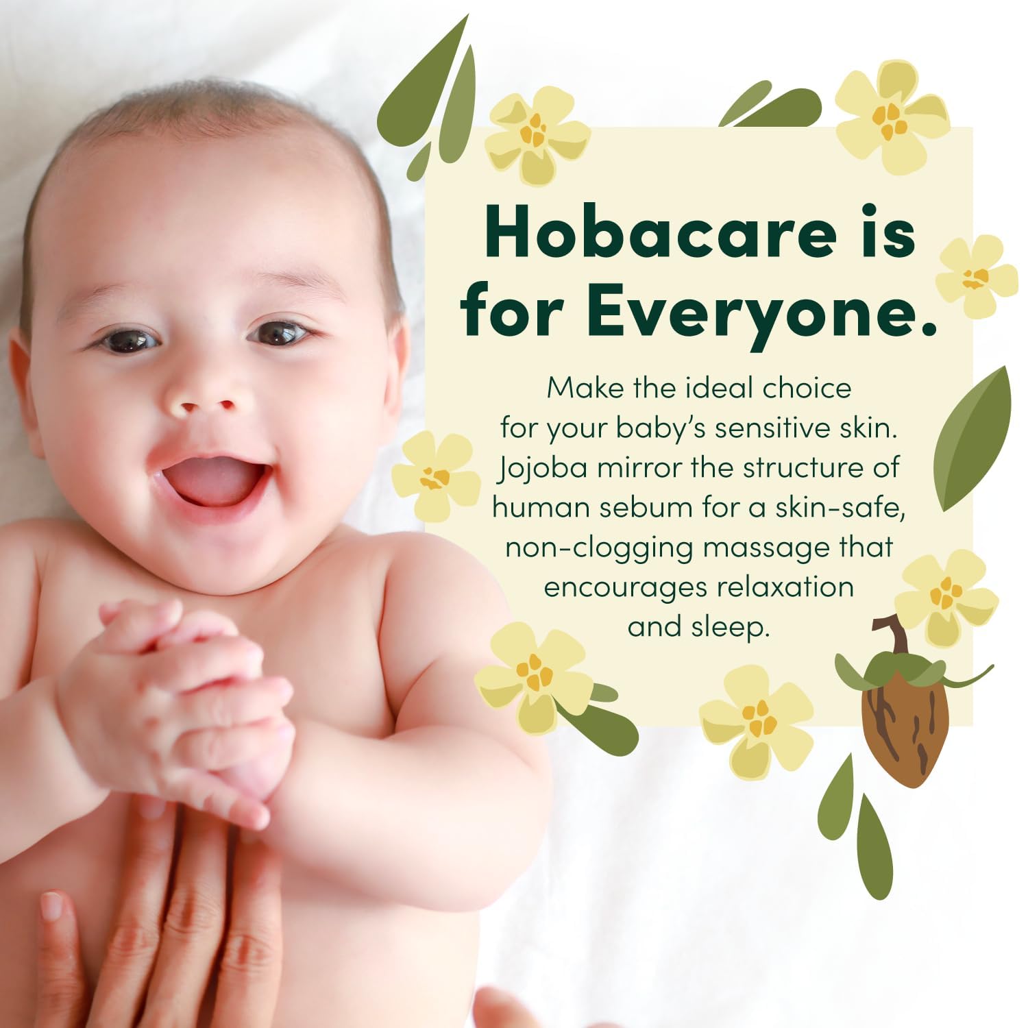 HobaCare Jojoba Baby Oil with Pump Dispenser – 100% Pure Natural Unrefined Unscented Cold-Pressed Jojoba Oil for Baby Hair, Infant Skin, Cradle Care & Body Moisture (4.22 fl oz) - Image 7