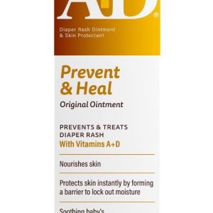 A+D Original Diaper Rash Ointment Prevents & Treats Diaper Rash, Moisturizing Skin Protectant with Vitamins A & D, Healing Skin Ointment for Dry and Cracked Skin 4oz - 1