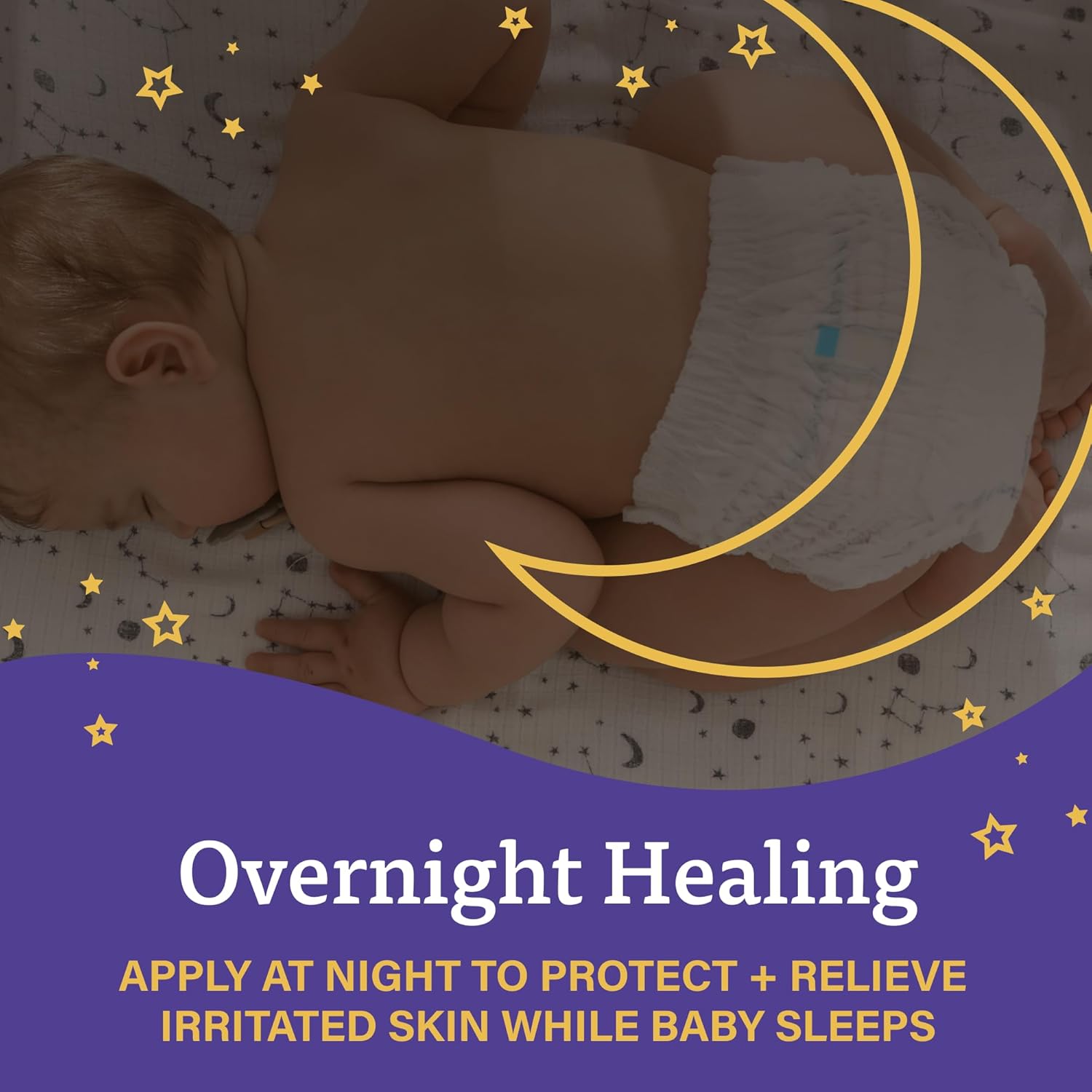 A+D Overnight Healing Diaper Rash Ointment - Soothes, Protects & Relieves Diaper Rash Overnight with Lavender & Colloidal Oatmeal - Healing Ointment for Red, Itchy, Irritated Skin - 15.2 oz Jar - Image 3