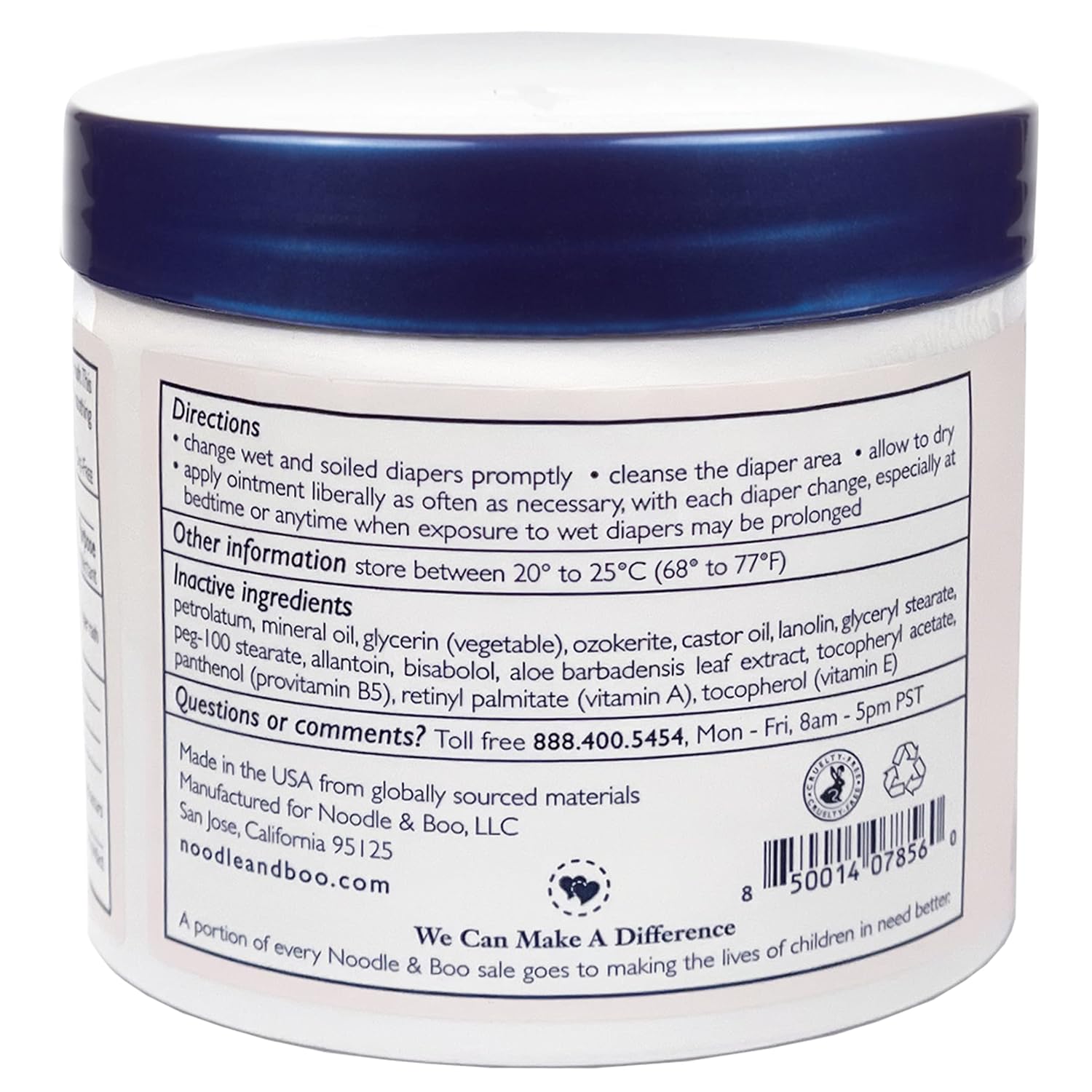 Noodle & Boo The Best Diaper Rash Ointment, Multi Purpose Baby Skin Care Zinc Oxide Ointment For Diaper Rash Prevention, Treatment & Relief, Fragrance Free - Image 5