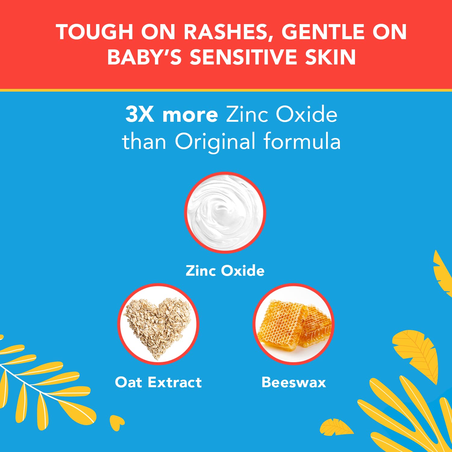Triple Paste 3X Max Diaper Rash Ointment for Baby, Maximum Strength with 40% Zinc Oxide Ointment for Serious Diaper Rash, 2 oz Tube - Image 3