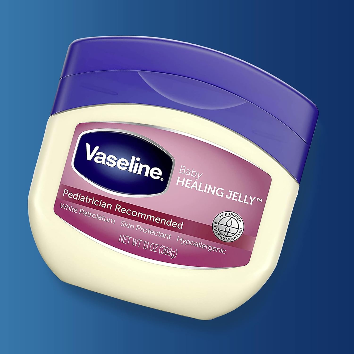 Vaseline Healing Jelly Baby, 2-Pack – Hypoallergenic Moisturizer for Baby Care, Diaper Rash, Sensitive and Dry Skin, Baby Powder Scent, 13 Oz Ea - Image 7